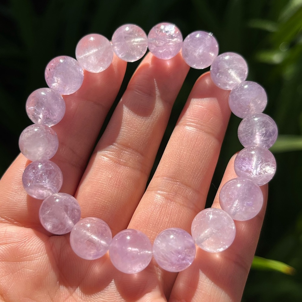 11mm stretchable lavender amethyst bracelet 0249